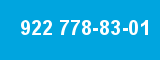 922 778-83-01